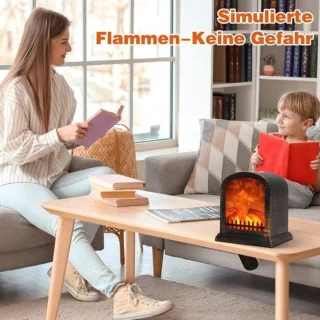 Decoratieve elektrische open haard met realistisch vlammeneffect