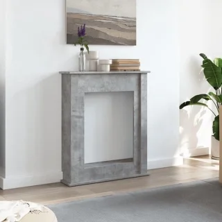 Decoratieve haard schoorsteenmantel beton grijs