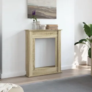 Decoratieve haardombouw in Sonoma eiken kleur
