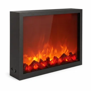 Decoratieve LED-haard van metaal