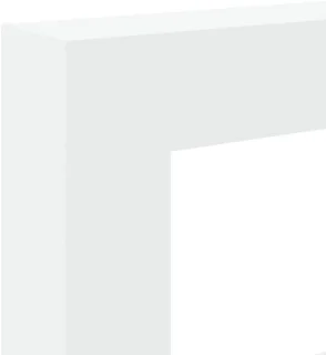 Decoratieve schouw ombouw voor elektrische haard wit