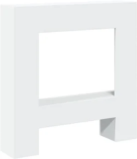 Decoratieve schouwombouw voor elektrische haard wit
