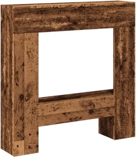 Decoratieve schouwomtrek houtkleur