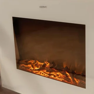 Design Flames White elektrische sierhaard 26 inch 2000W