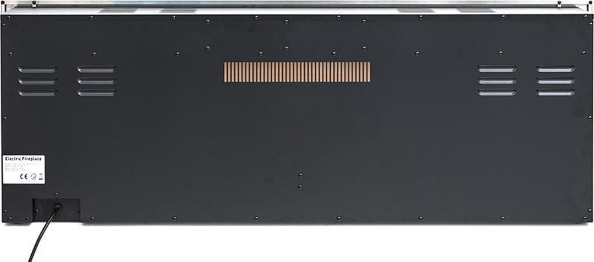 Design4AlleZ Elektrische Inbouw Sfeerhaard 152,5x45,5x18,5 cm Zwart Staal