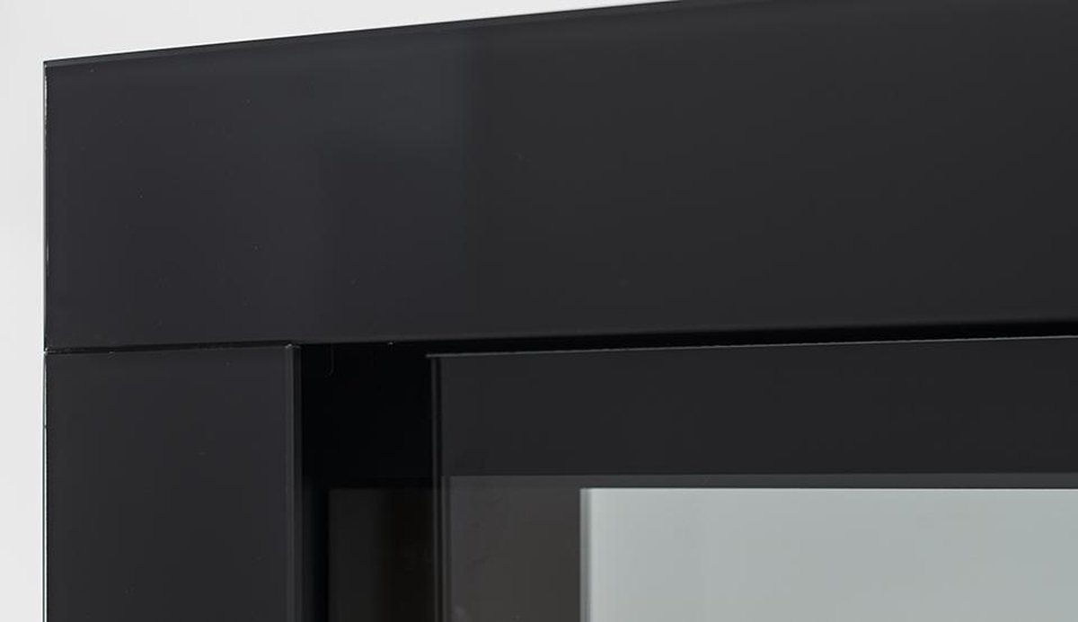 Design4AlleZ Elektrische Inbouwhaard 152,5x45,5x17,5 cm Zwart Glas
