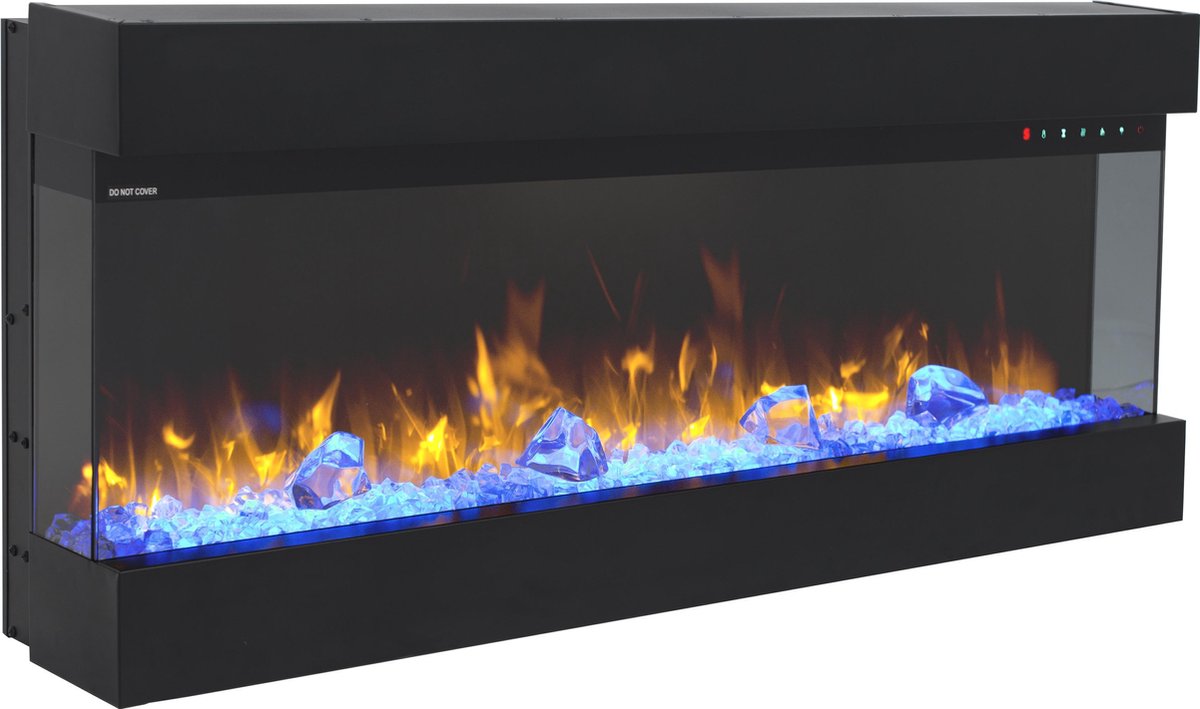 Design4AlleZ Elektrische sfeerhaard 3-zijdig 127x49x20,2 cm