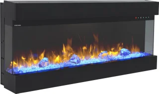 Design4AlleZ Elektrische sfeerhaard 3-zijdig 127x49x20,2 cm
