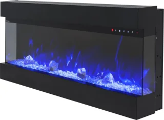 Design4AlleZ Elektrische sfeerhaard 3-zijdig 127x49x20,2 cm