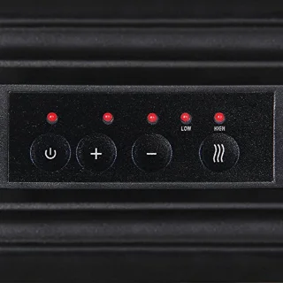 Deuba Electric Stove Elektrische haard Zwart