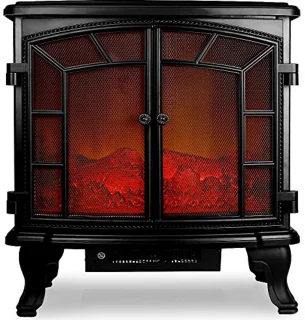 Deuba Electric Stove Elektrische haard Zwart