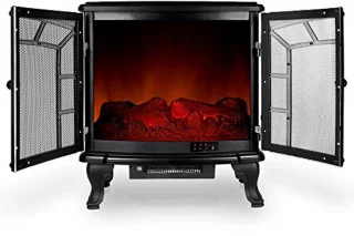 Deuba Electric Stove Elektrische haard Zwart