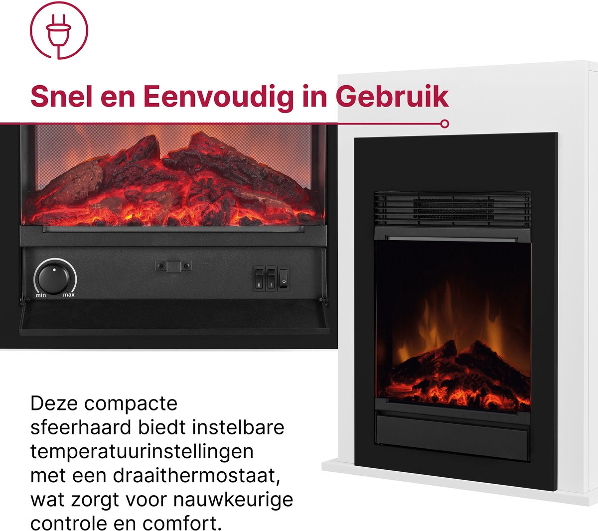 Dimplex Bellini Vrijstaande Elektrische Haard