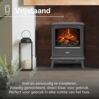 Dimplex Evandale elektrische sfeerhaard leisteen