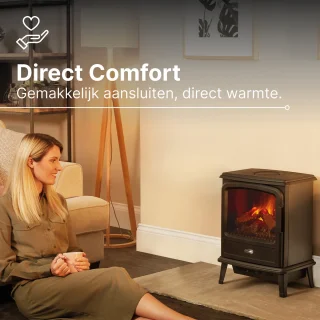 Dimplex Evandale elektrische sfeerhaard zwart