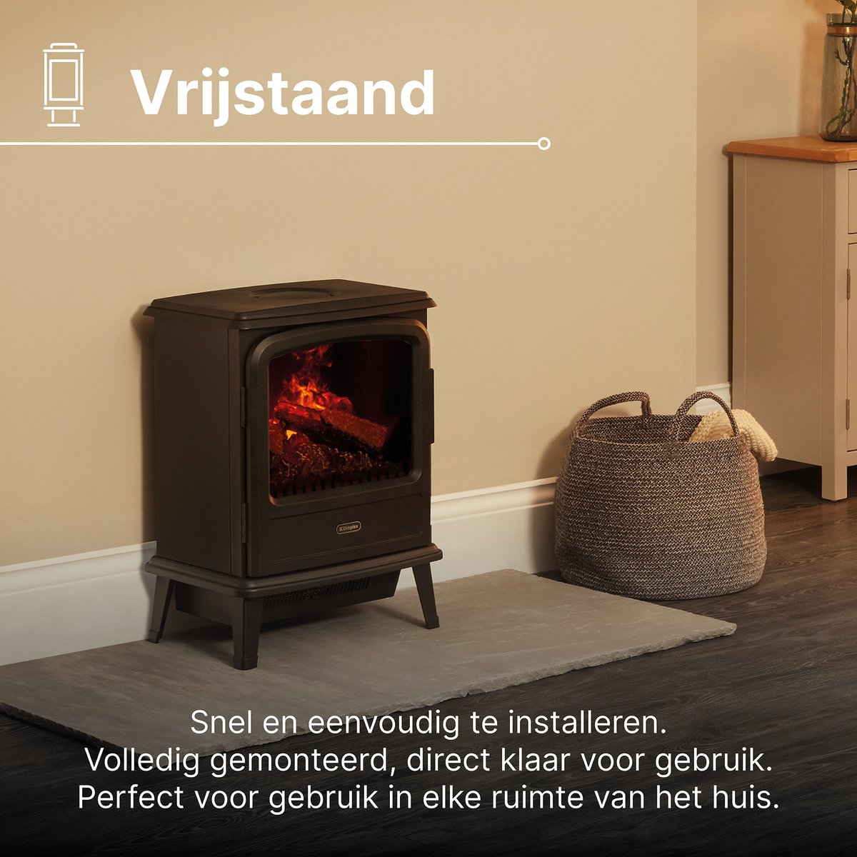 Dimplex Evandale elektrische sfeerhaard zwart