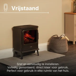 Dimplex Evandale elektrische sfeerhaard zwart