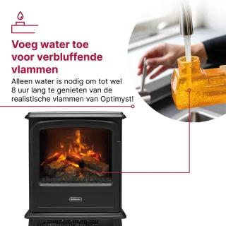 Dimplex Evandale elektrische sfeerhaard zwart