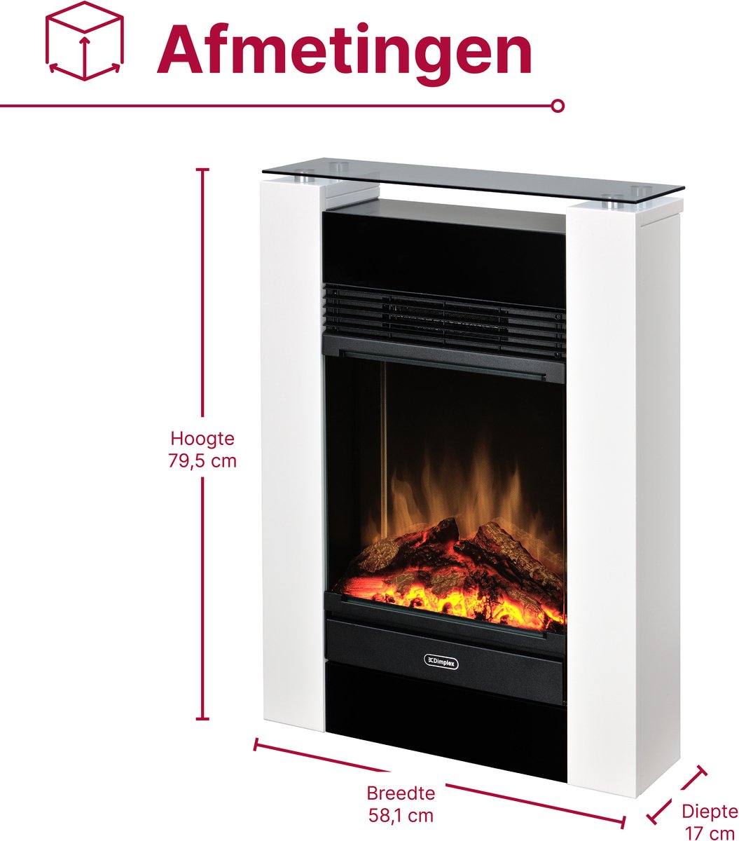 Dimplex Gisella White elektrische haard vrijstaand