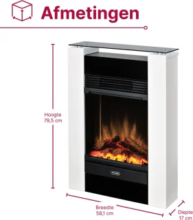 Dimplex Gisella White elektrische haard vrijstaand