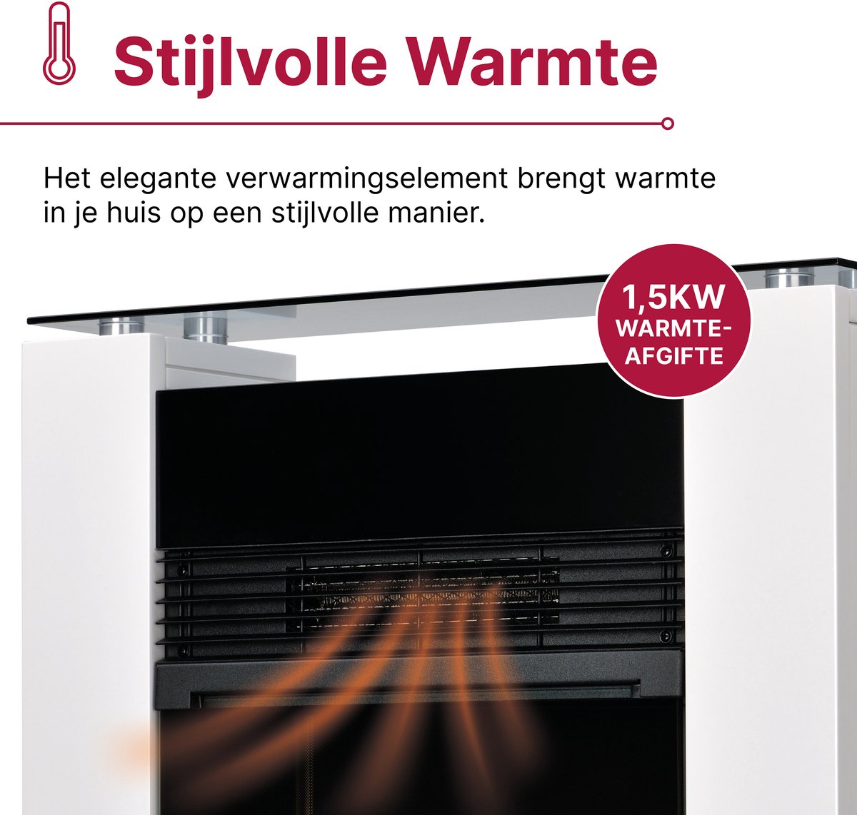 Dimplex Gisella White elektrische haard vrijstaand