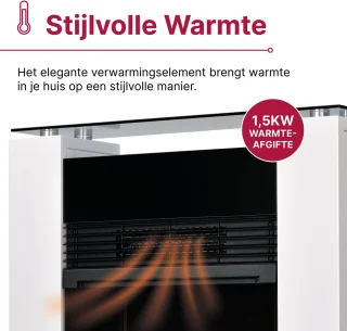 Dimplex Gisella White elektrische haard vrijstaand