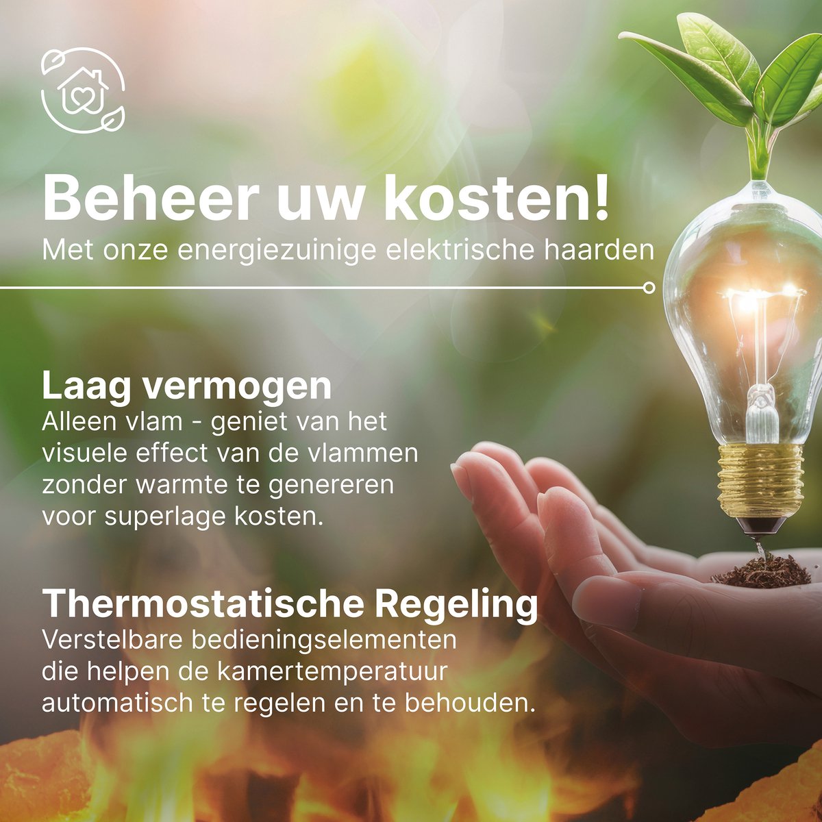 Dimplex Gisella White elektrische haard vrijstaand