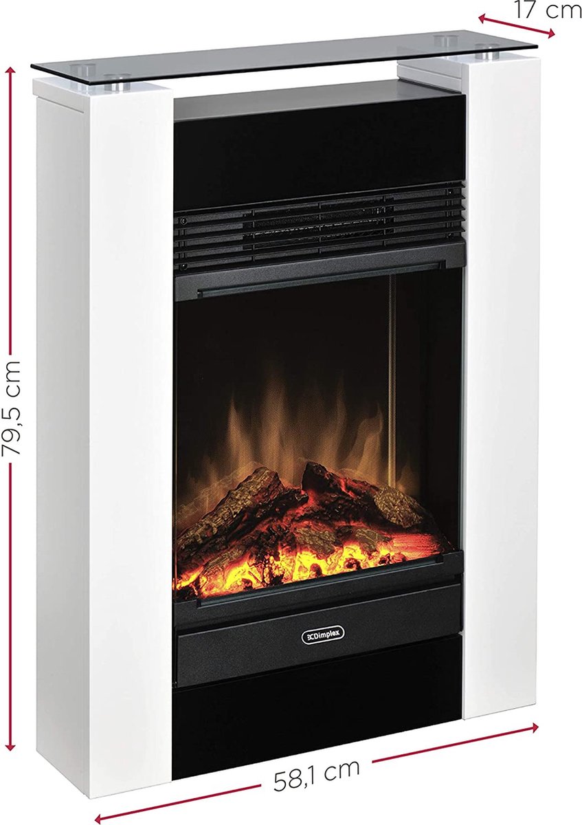Dimplex Gisella White elektrische haard vrijstaand