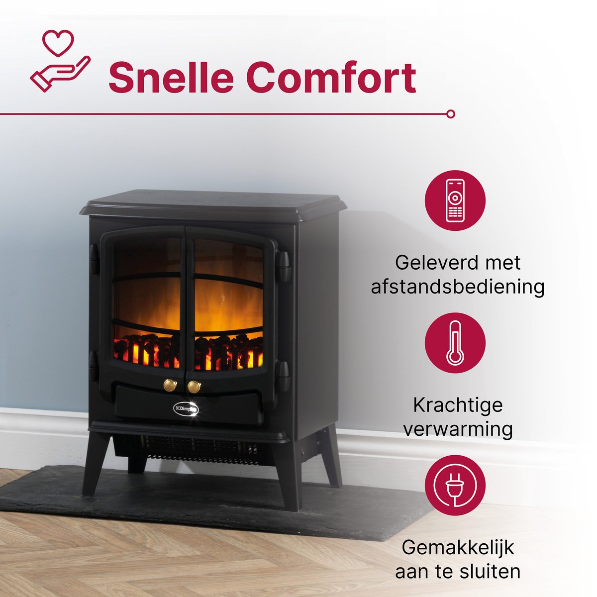 Dimplex Optiflame Tango Vrijstaande Elektrische Haard
