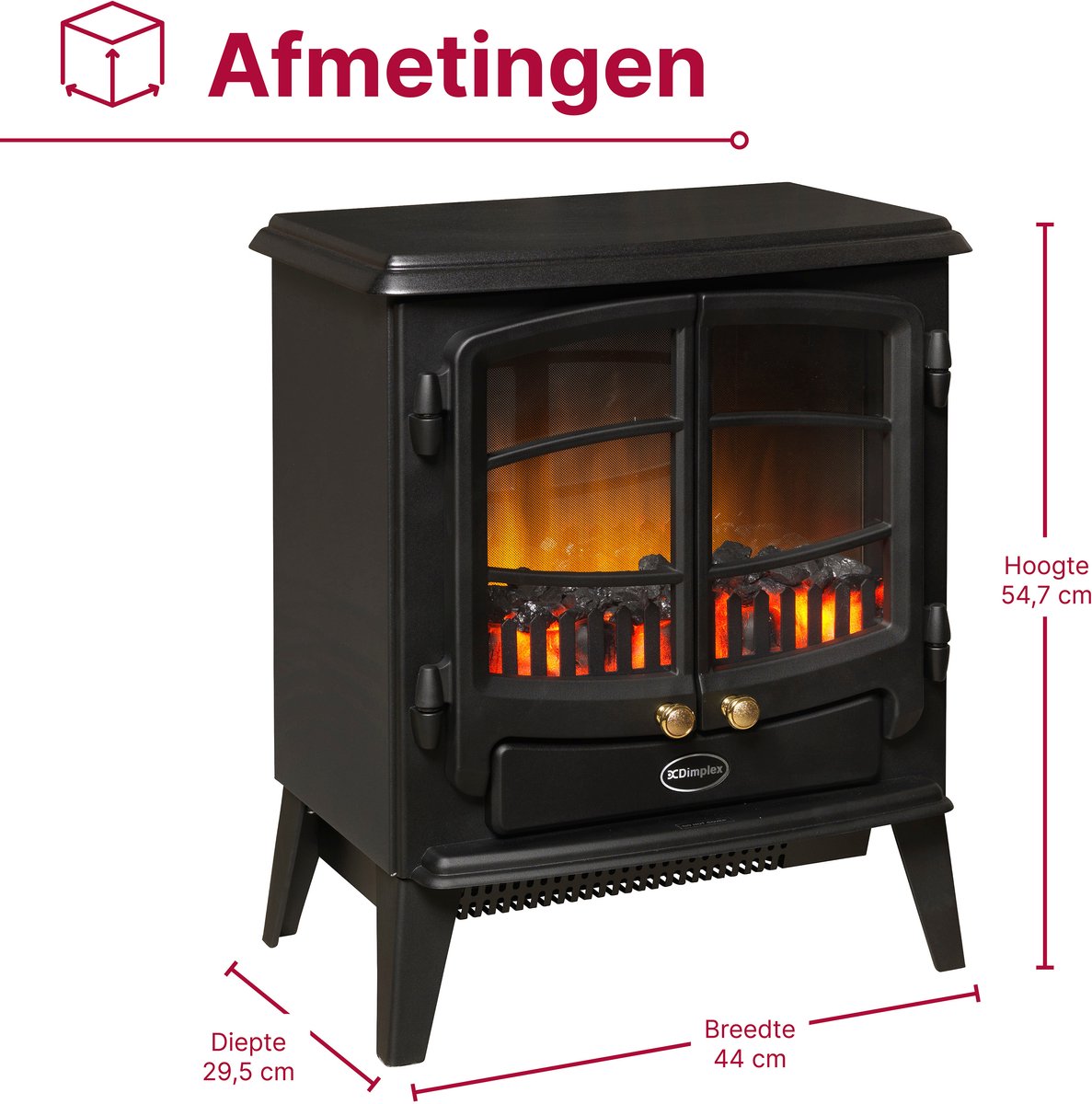 Dimplex Optiflame Tango Vrijstaande Elektrische Haard