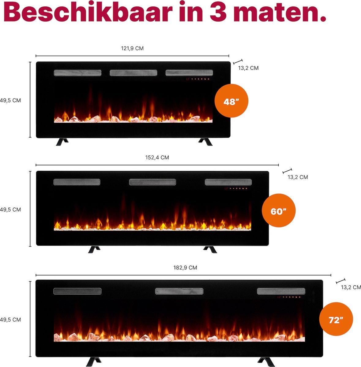 Dimplex Sierra 72" Elektrische Sfeerhaard