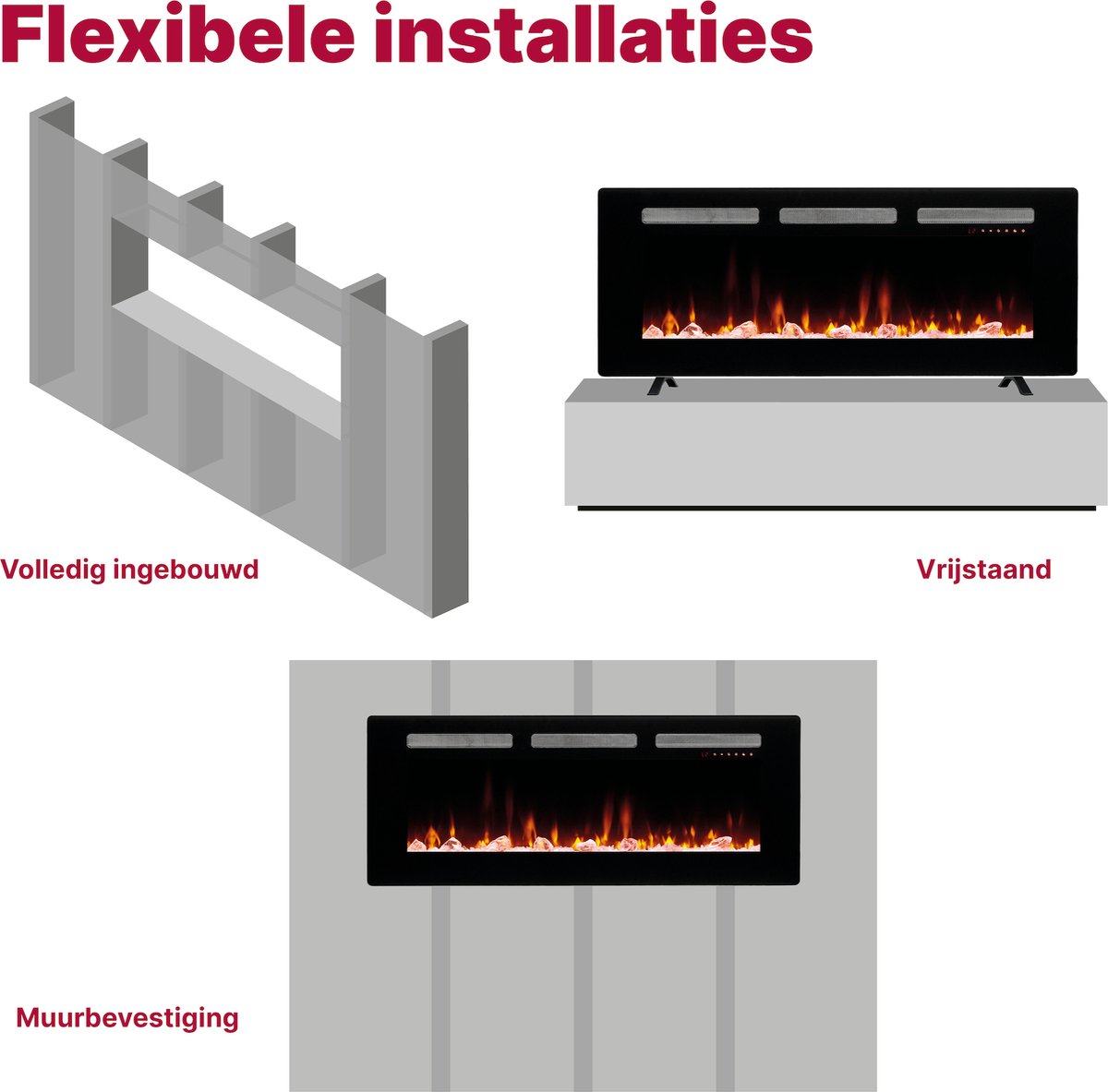 Dimplex Sierra 72" Elektrische Sfeerhaard