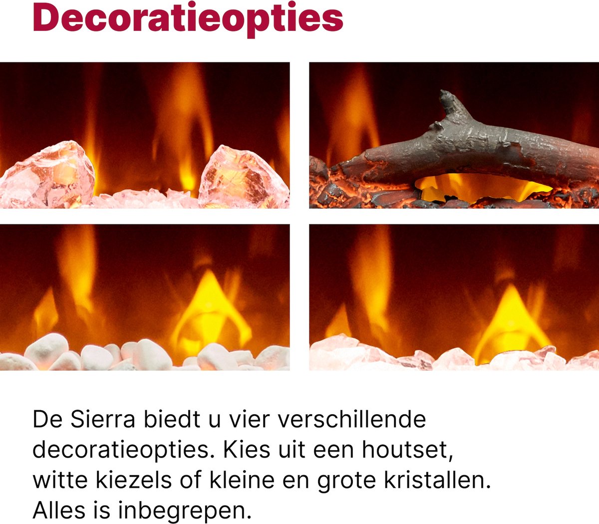 Dimplex Sierra 72" Elektrische Sfeerhaard
