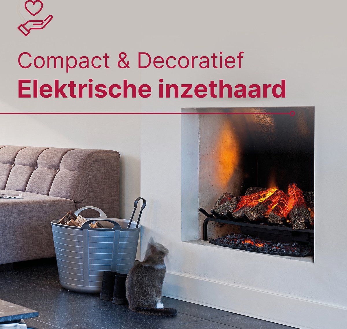 Dimplex Silverton Elektrische Inzethaard zwart