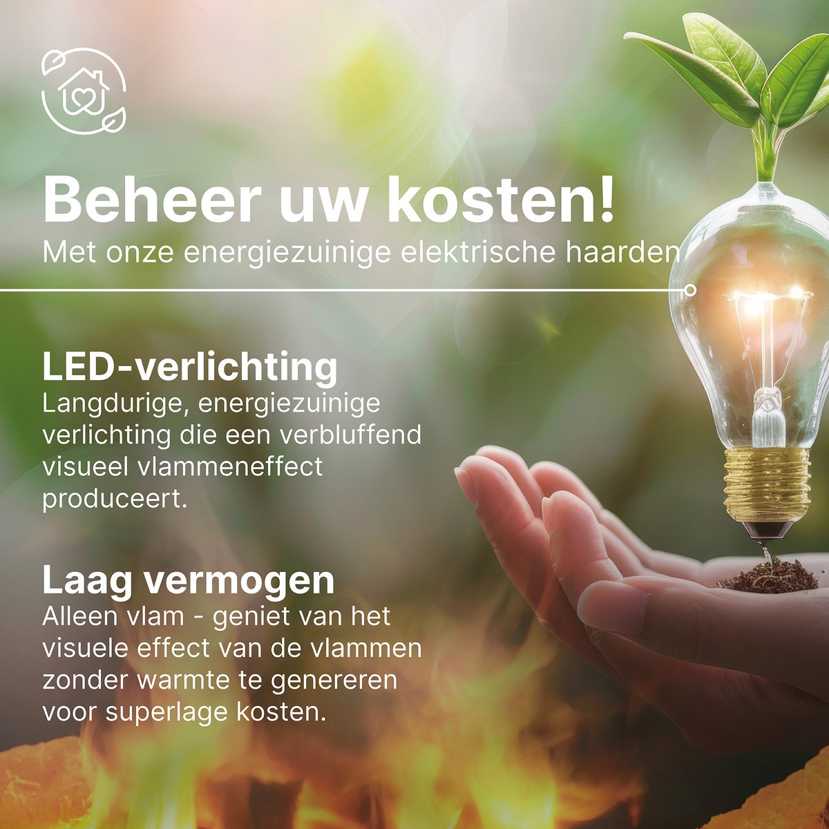 Dimplex Silverton Elektrische Inzethaard zwart