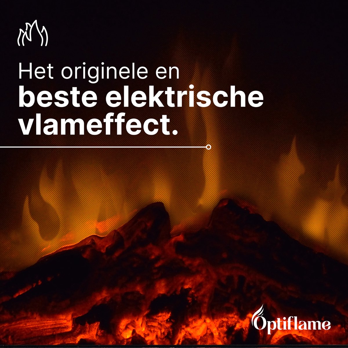 Dimplex Vigor Vrijstaande Elektrische Sfeerhaard Wit