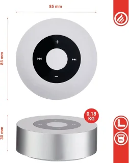 Draagbare Bluetooth luidspreker - Zilver