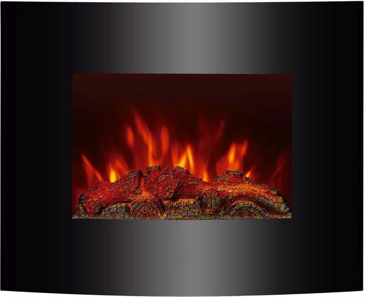 EL Fuego Aarau elektrische schoorsteen zwart 1800W