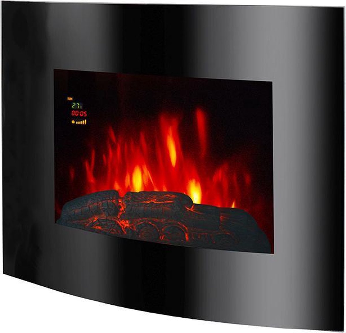 EL Fuego Aarau elektrische schoorsteen zwart 1800W
