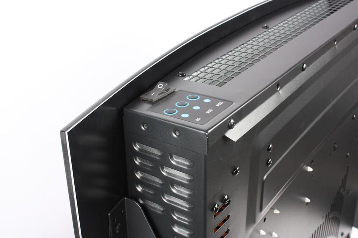 EL Fuego Aarau elektrische schoorsteen zwart 1800W