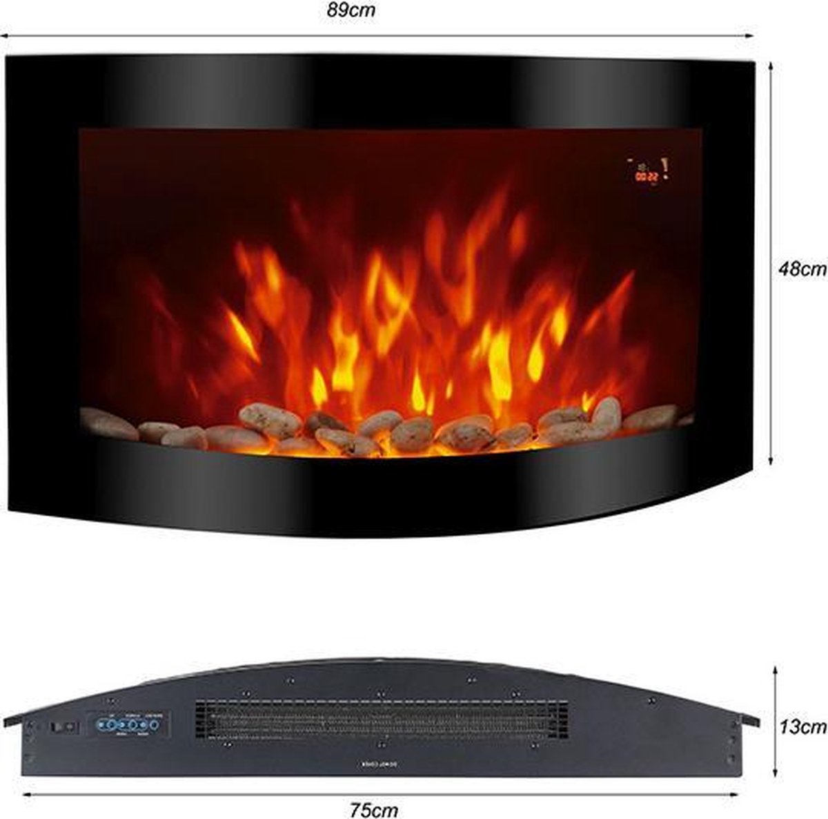 El Fuego Elektrische Wandhaard Davos