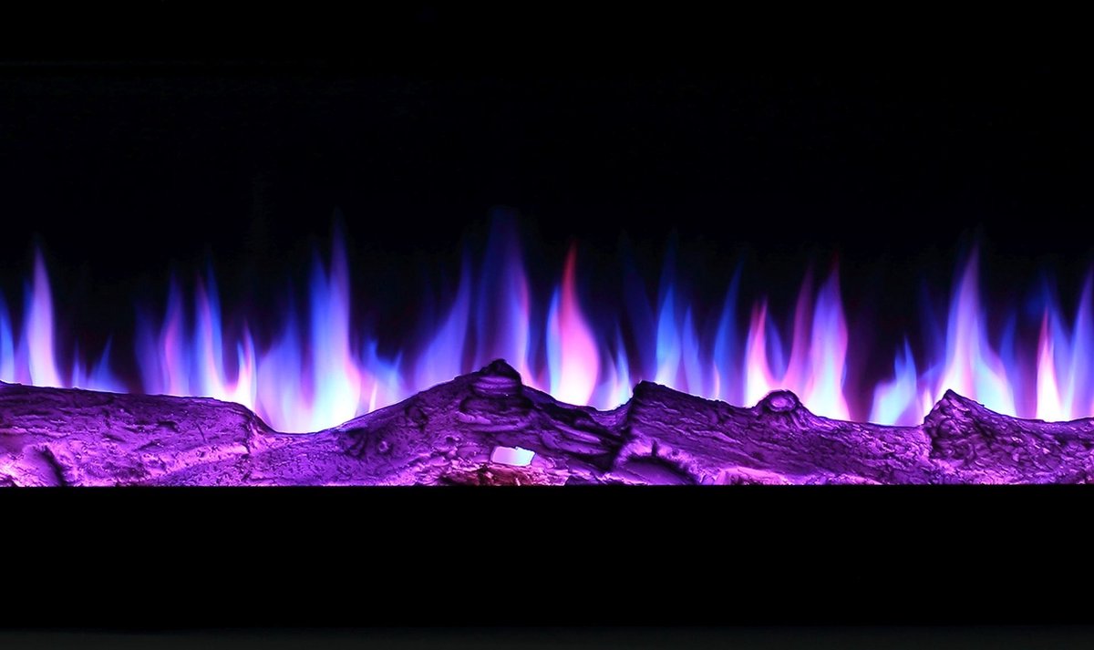 EL Fuego Meran elektrische inbouwhaard 130x46x12,5cm