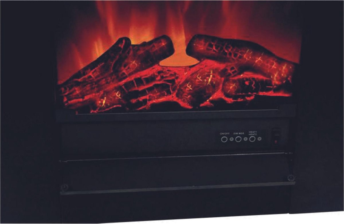 EL Fuego Tessin elektrische open haard zwart 1500W