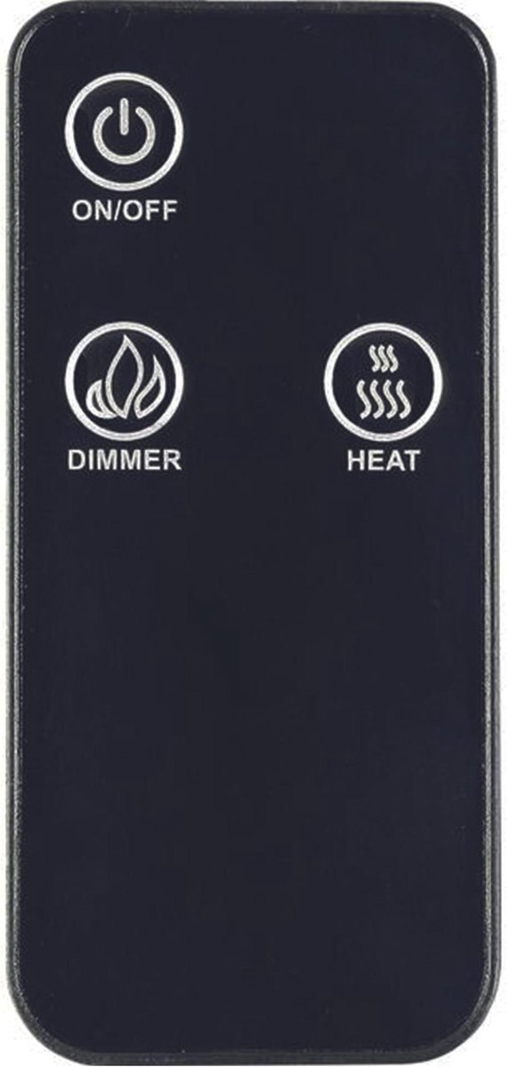 EL Fuego Tessin elektrische open haard zwart 1500W