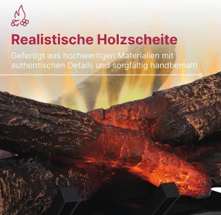 Elektrische Haard 20" Vrijstaand Zwart
