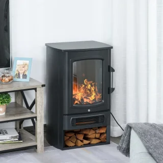 Elektrische haard 2000W zwart