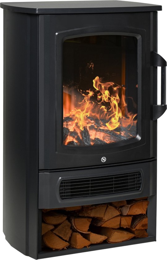 Elektrische haard 2000W zwart