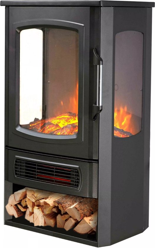 Elektrische haard 2000W zwart