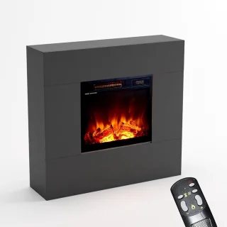 Elektrische haard 95x84x25 cm, Grijs