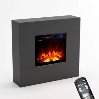 Elektrische haard 95x84x25 cm, Grijs